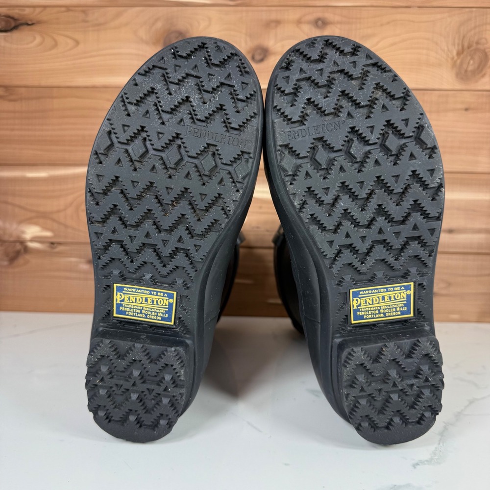 Pendleton Black‎ Geometric Pattern Rubber Rain Bo… - image 7